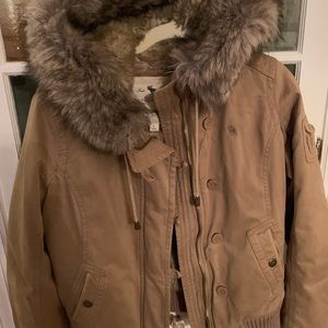 Abercrombie & Fitch fur lined jacket